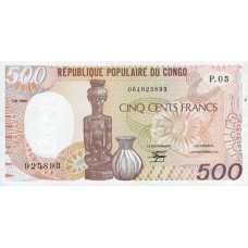 P8a Congo Republic - 500 Francs Year 1989